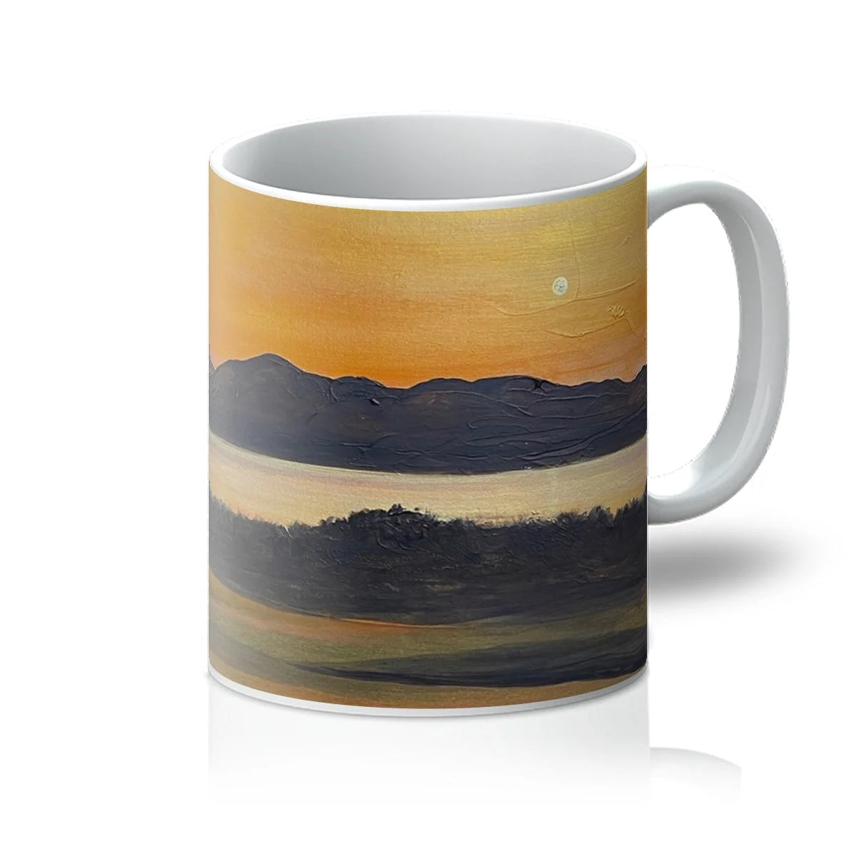 Royal Troon Golf Course 5th Green Mug - Arran Art Gallery Scotland Worldwide Shipping Scottish Landscape by Artist Hunter Featuring