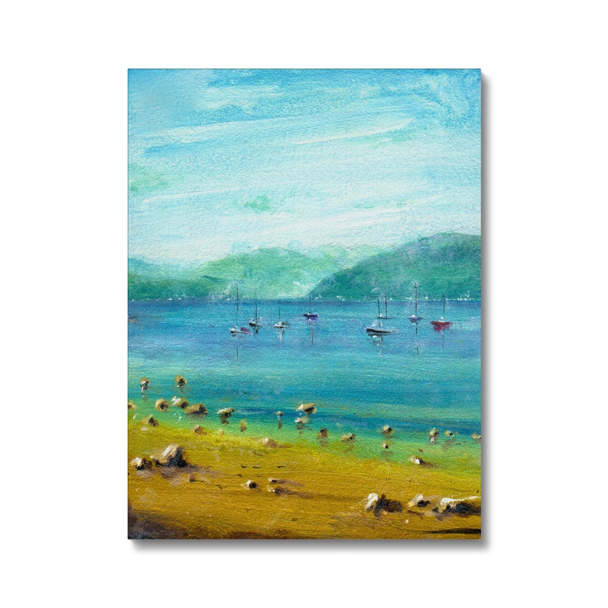 Scottish Paintings - ' A Clyde Summer Day ' Canvas