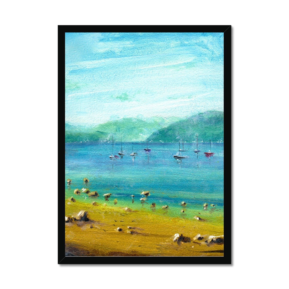 Scottish Paintings - ' A Clyde Summer Day ' Framed Print