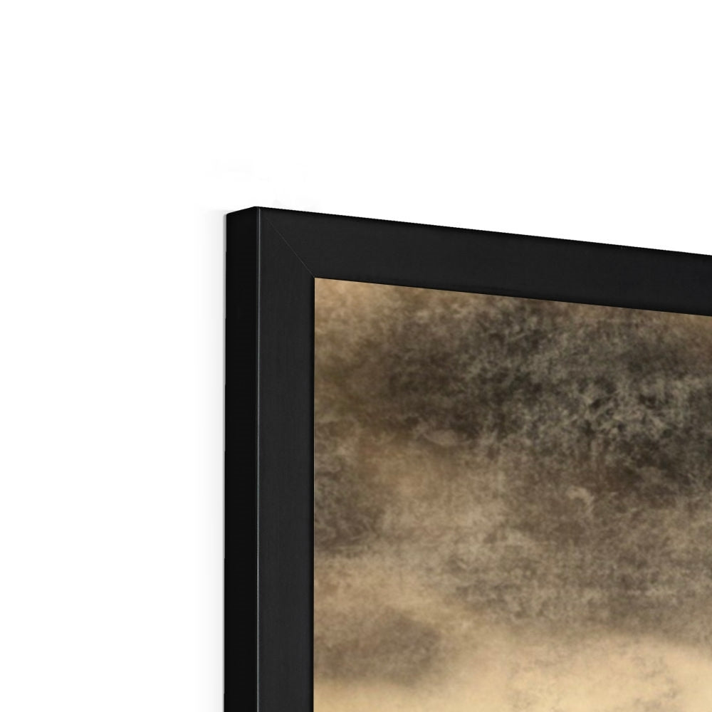Scottish Paintings - ' A Moonlit Croft ' Framed Print