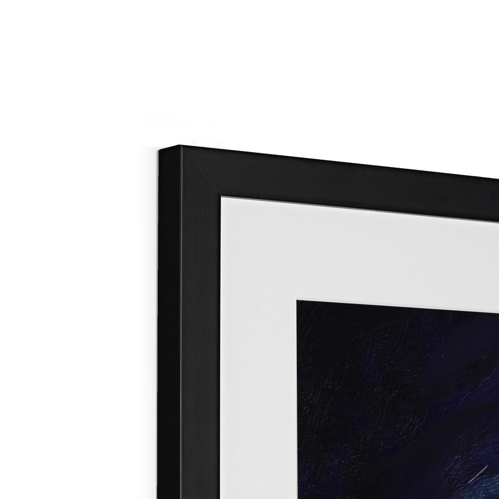 Scottish Paintings - ' A Moonlit Highland Wood ' Framed & Mounted Print