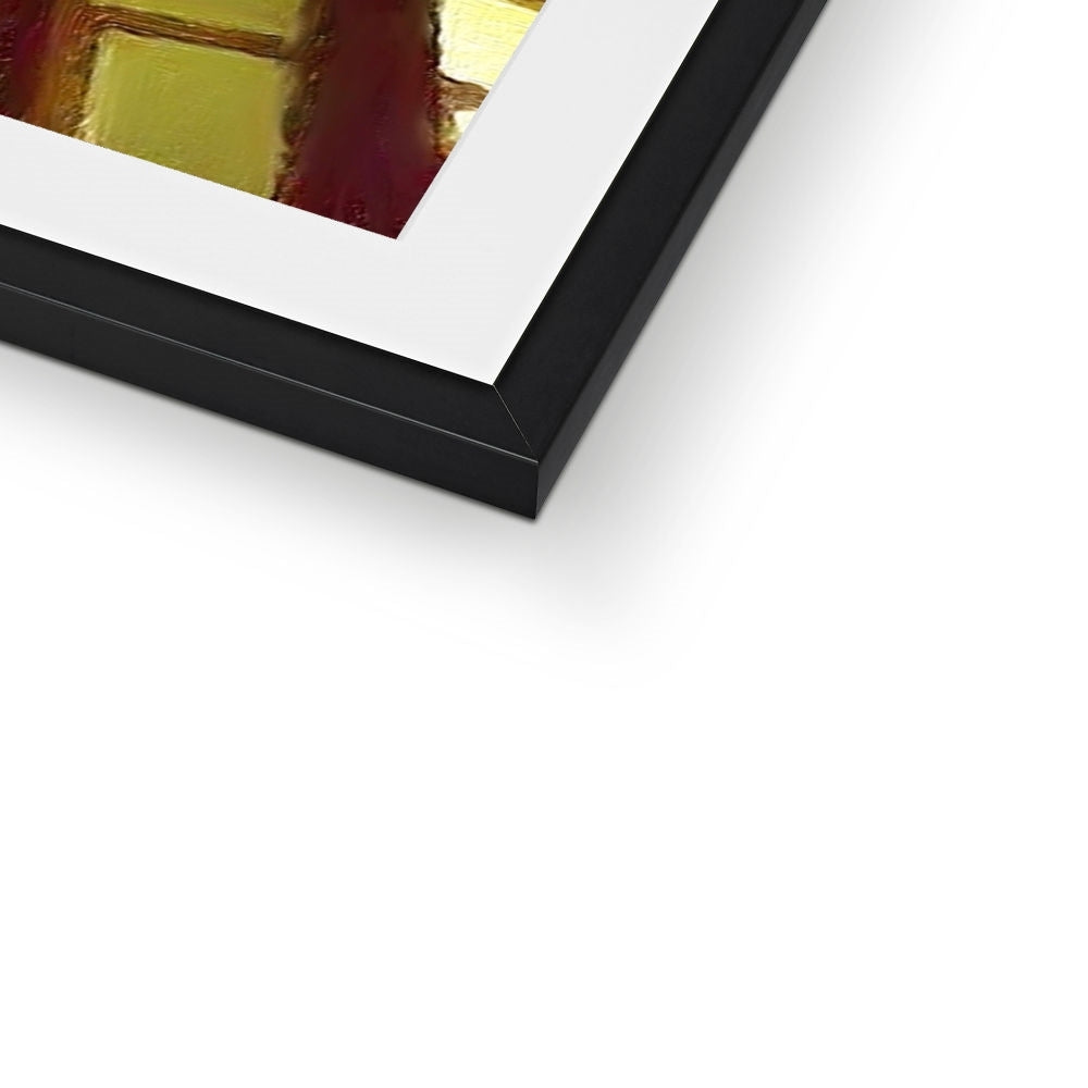 Scottish Paintings - ' A Moonlit Tenement ' Framed & Mounted Print