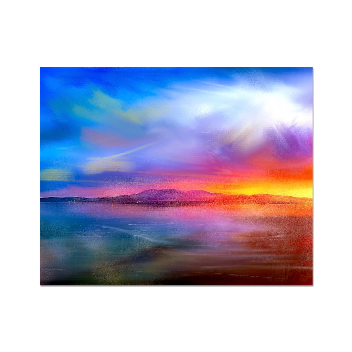 Scottish Paintings - ' Arran Sunset ' Artist Proof Collector Print