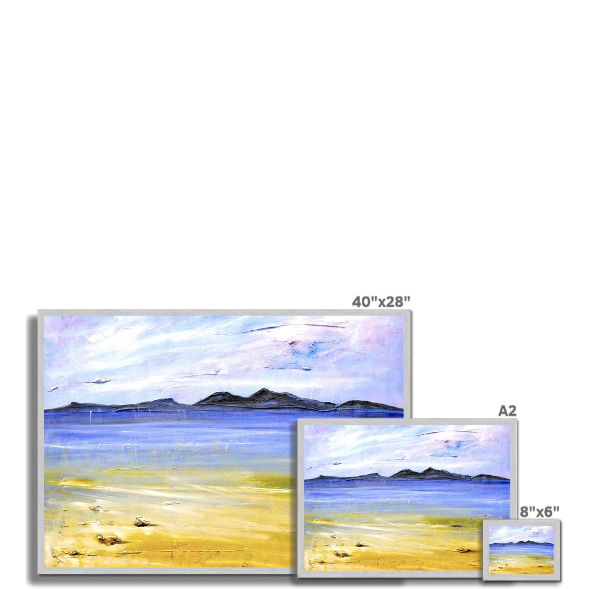 Scottish Paintings - ' Camusdarach Beach Arisaig ' Antique Framed Print
