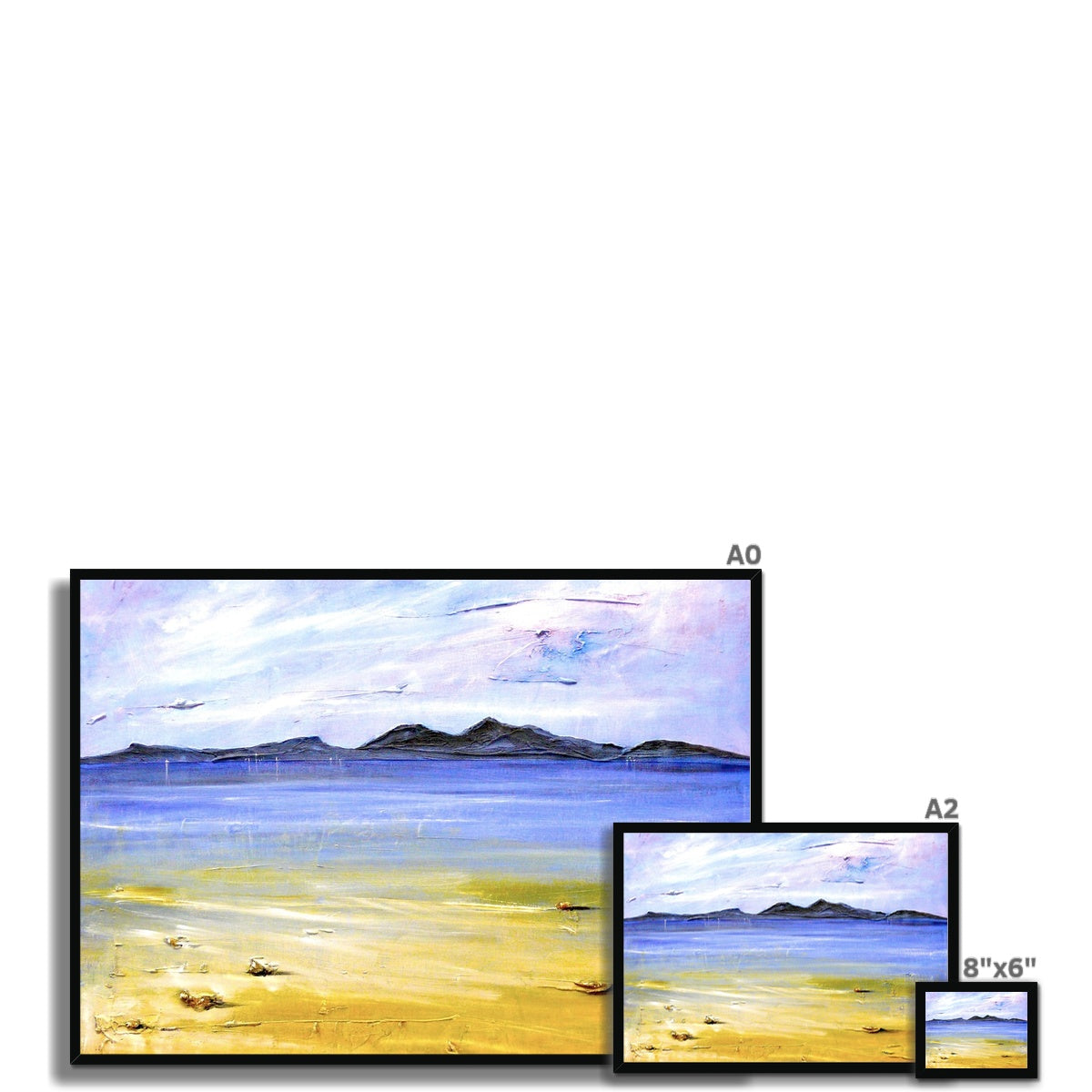 Scottish Paintings - ' Camusdarach Beach Arisaig ' Framed Print