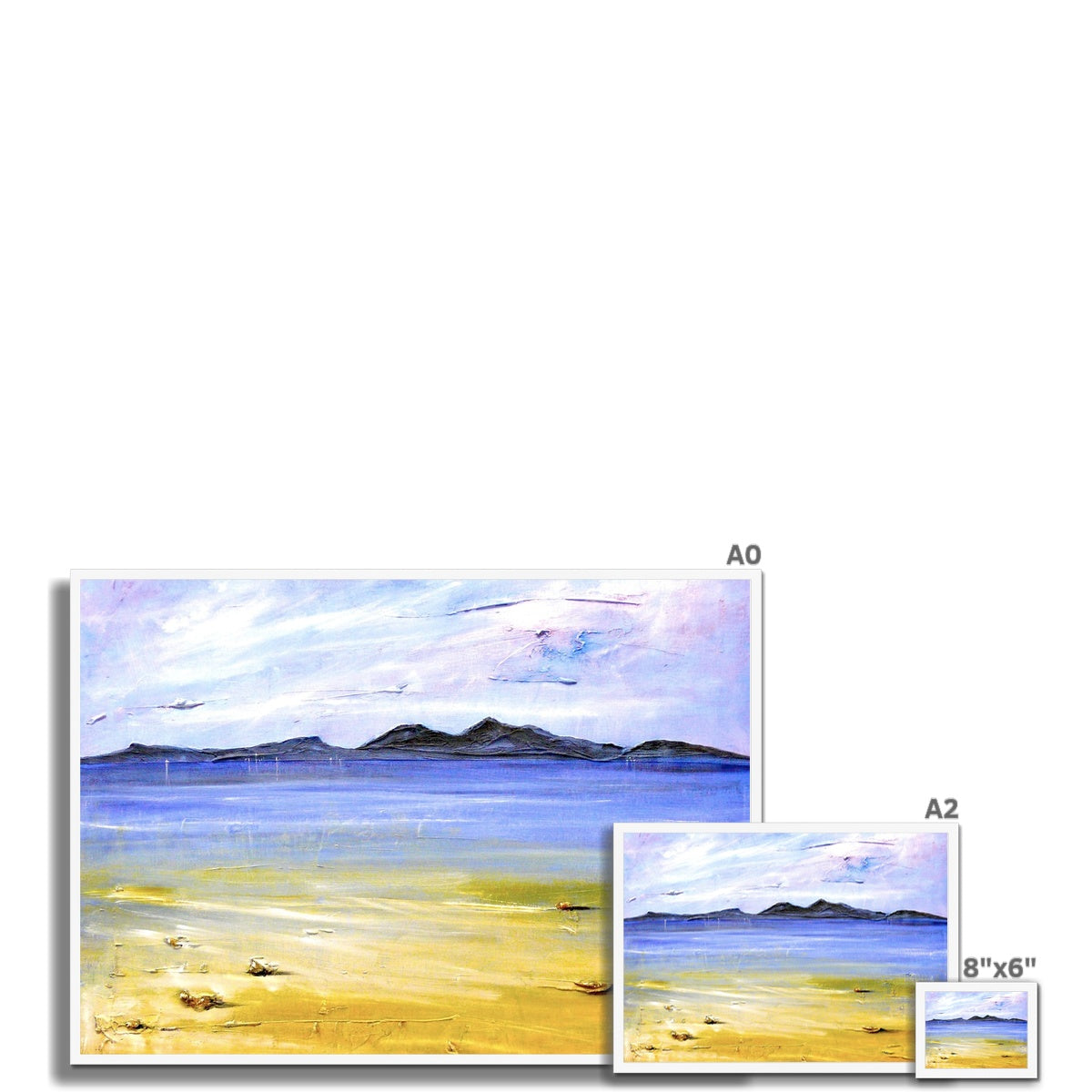 Scottish Paintings - ' Camusdarach Beach Arisaig ' Framed Print
