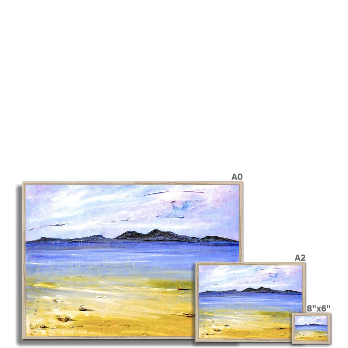Scottish Paintings - ' Camusdarach Beach Arisaig ' Framed Print