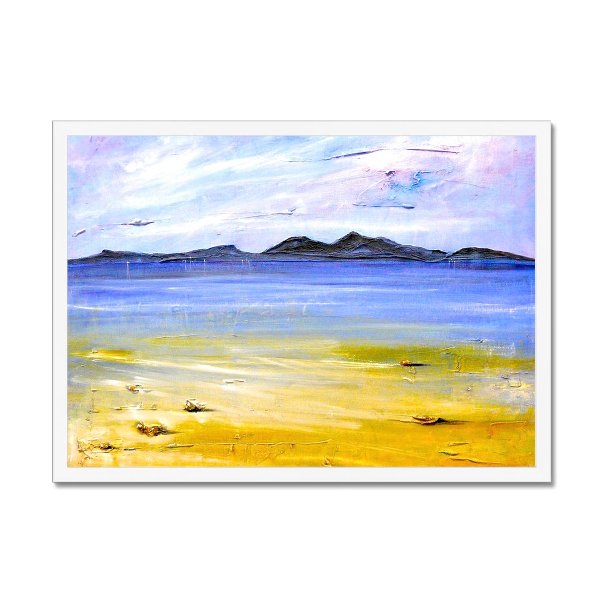 Scottish Paintings - ' Camusdarach Beach Arisaig ' Framed Print