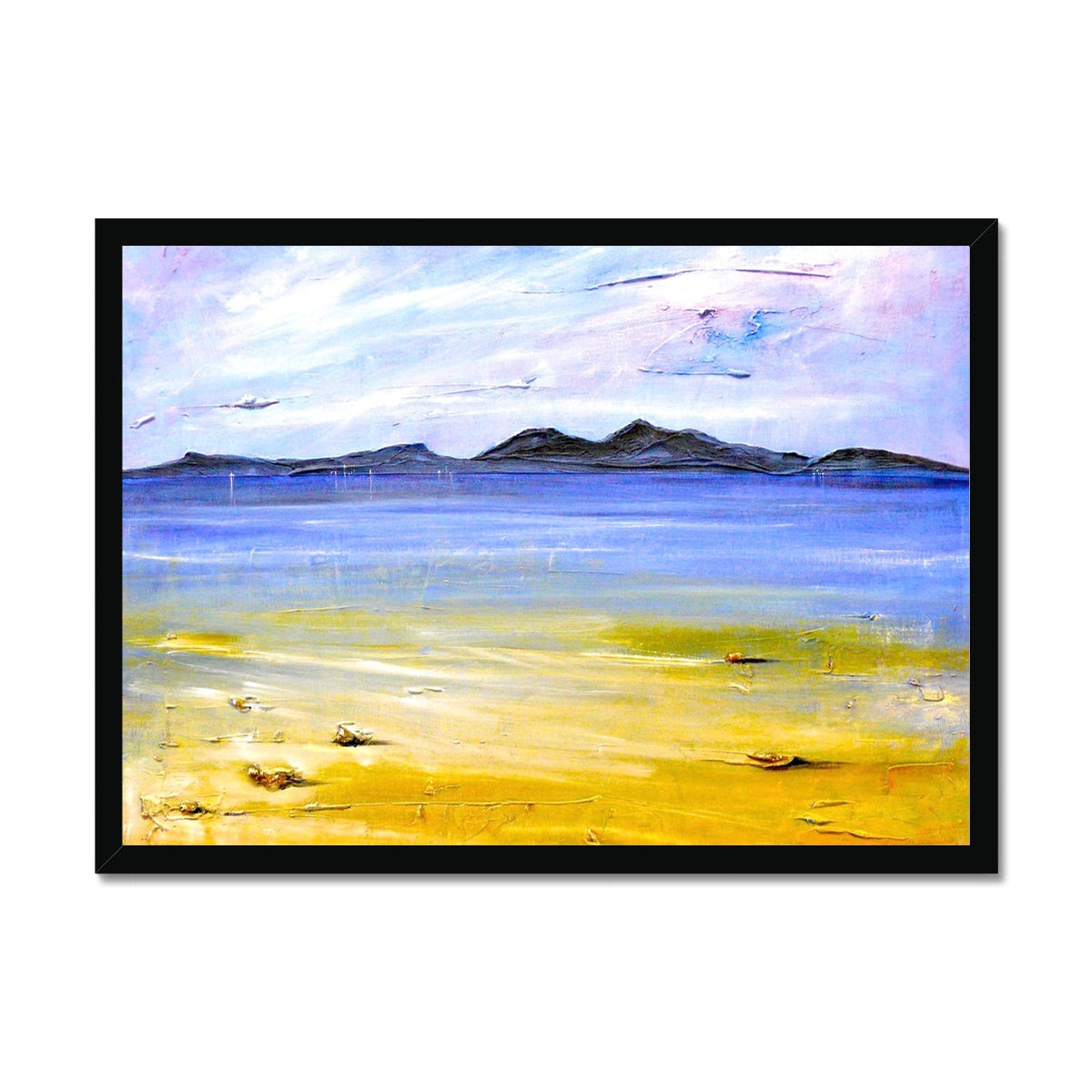 Scottish Paintings - ' Camusdarach Beach Arisaig ' Framed Print