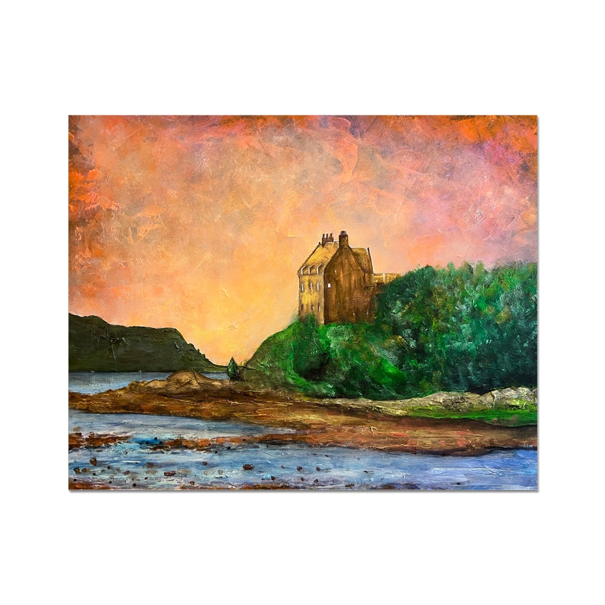 Scottish Paintings - ' Duntrune Castle ' Artist Proof Collector Print