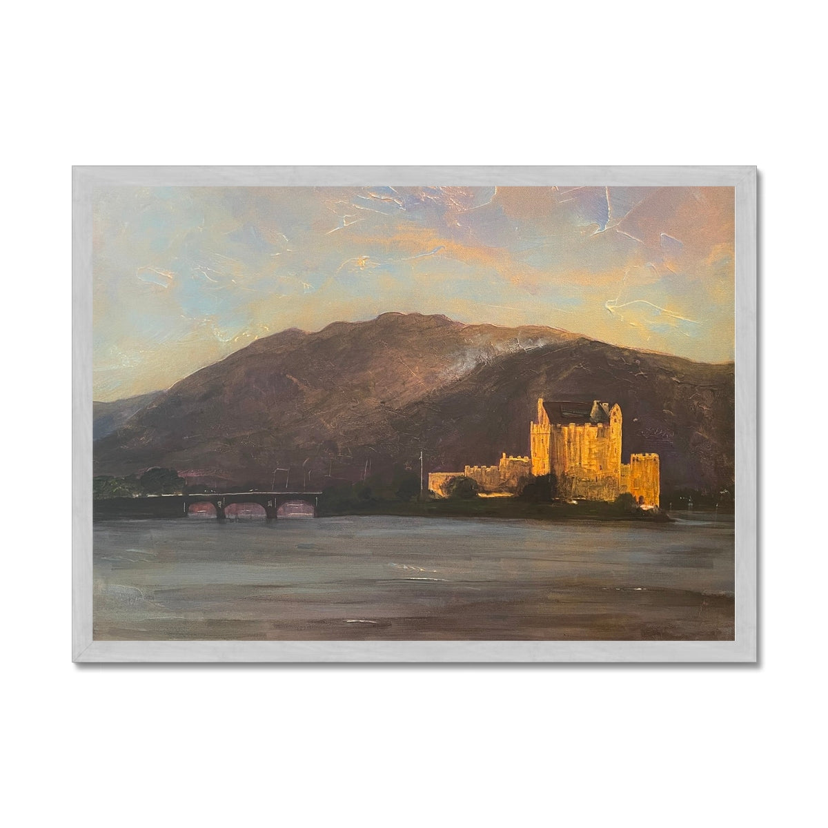 Scottish Paintings - ' Eilean Donan Castle ' Antique Framed Print