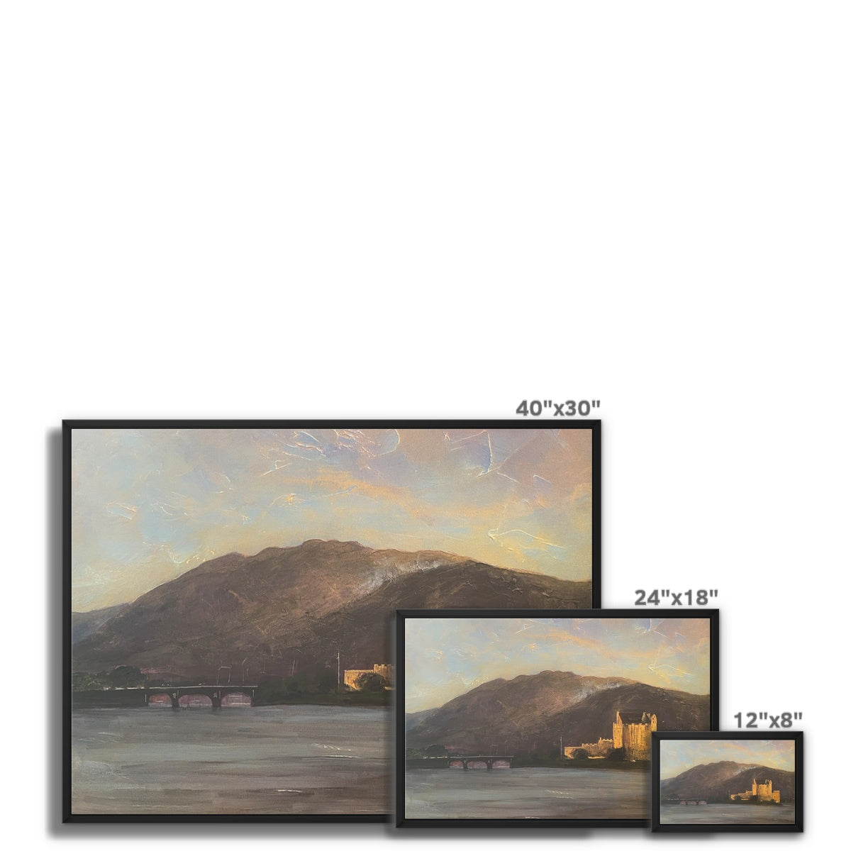 Scottish Paintings - ' Eilean Donan Castle ' Framed Canvas
