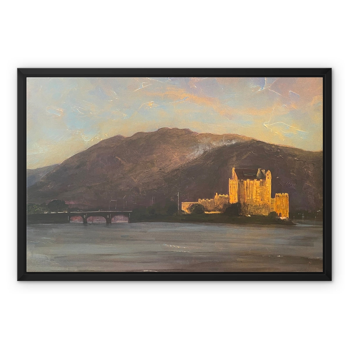 Scottish Paintings - ' Eilean Donan Castle ' Framed Canvas
