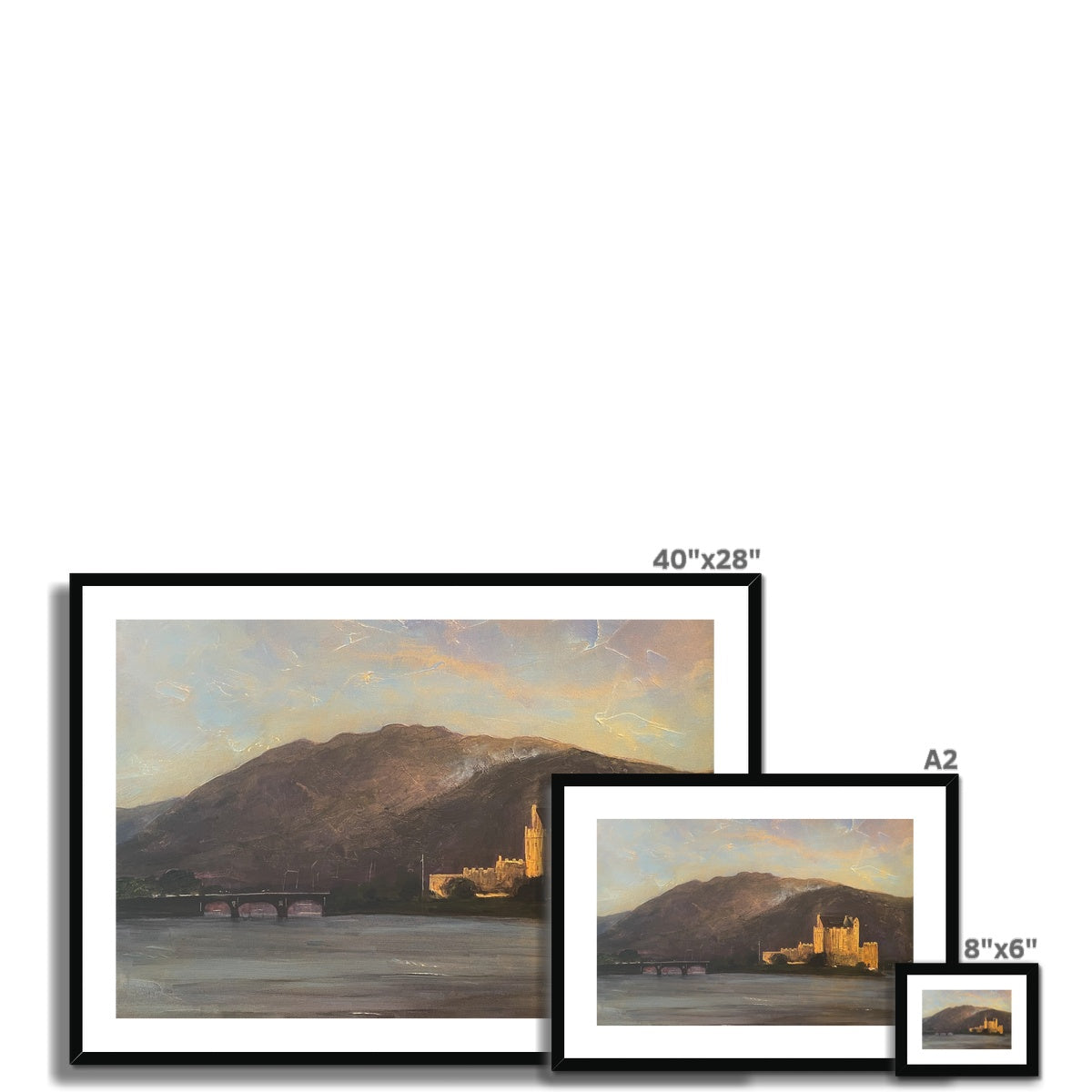 Scottish Paintings - ' Eilean Donan Castle ' Framed & Mounted Print