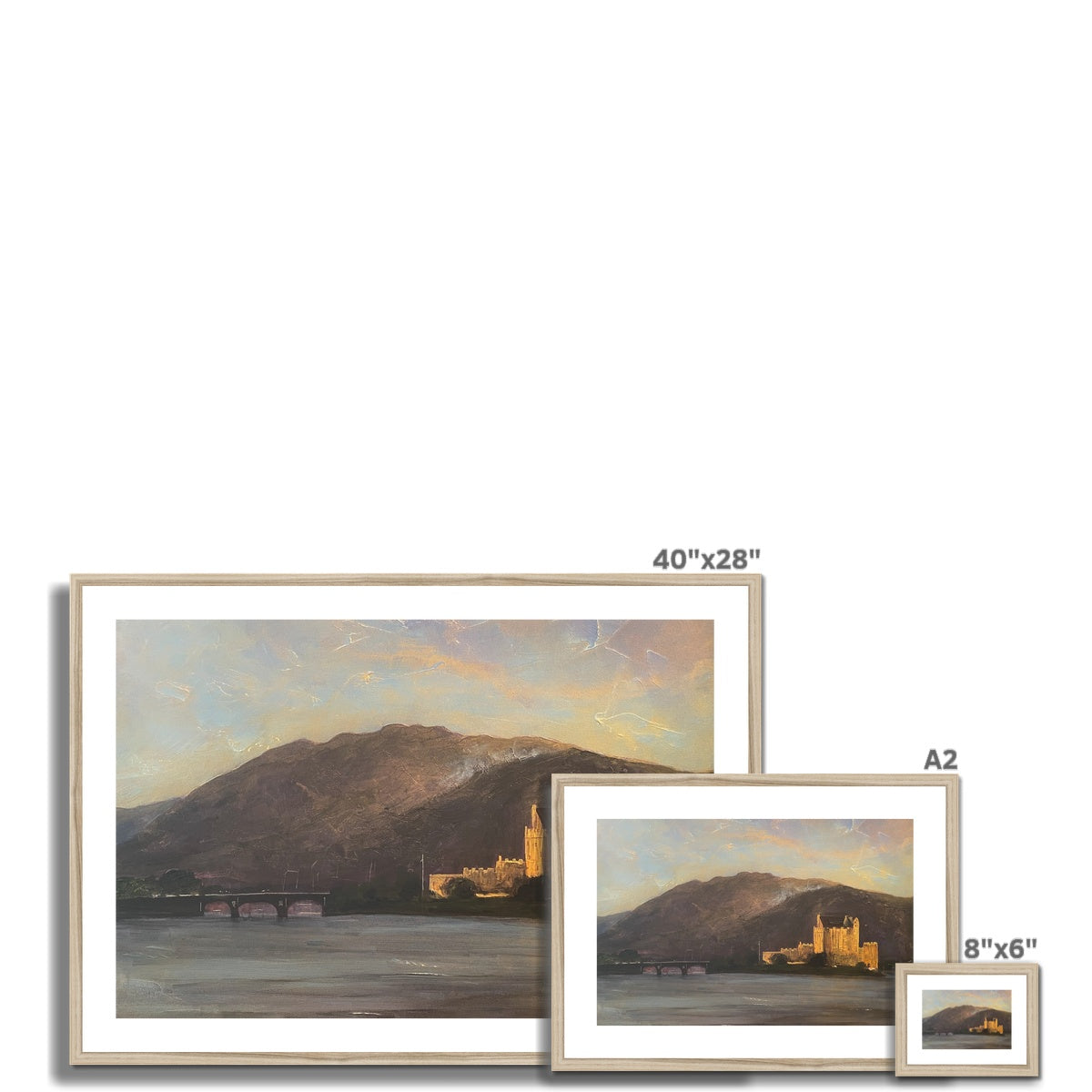 Scottish Paintings - ' Eilean Donan Castle ' Framed & Mounted Print