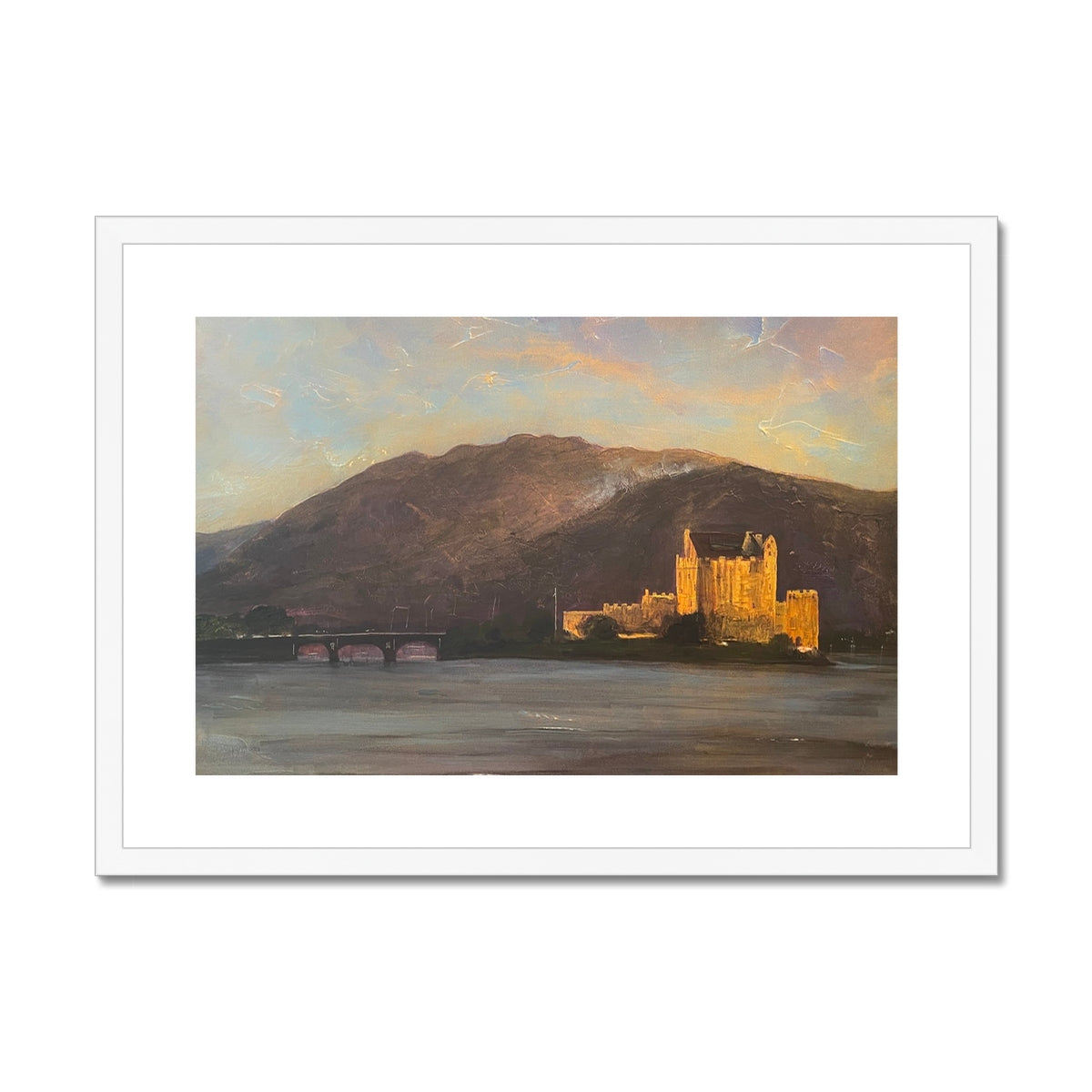 Scottish Paintings - ' Eilean Donan Castle ' Framed & Mounted Print