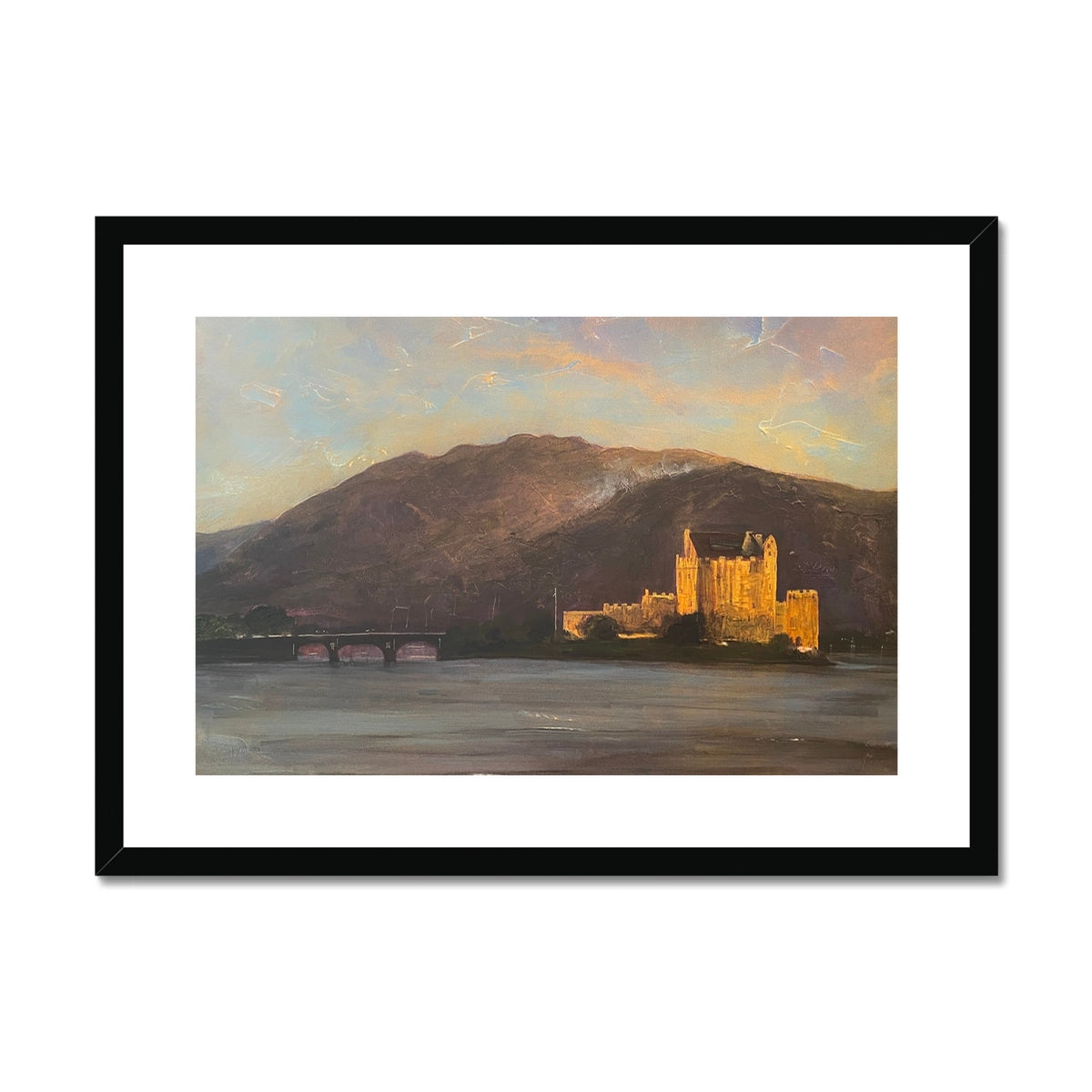 Scottish Paintings - ' Eilean Donan Castle ' Framed & Mounted Print