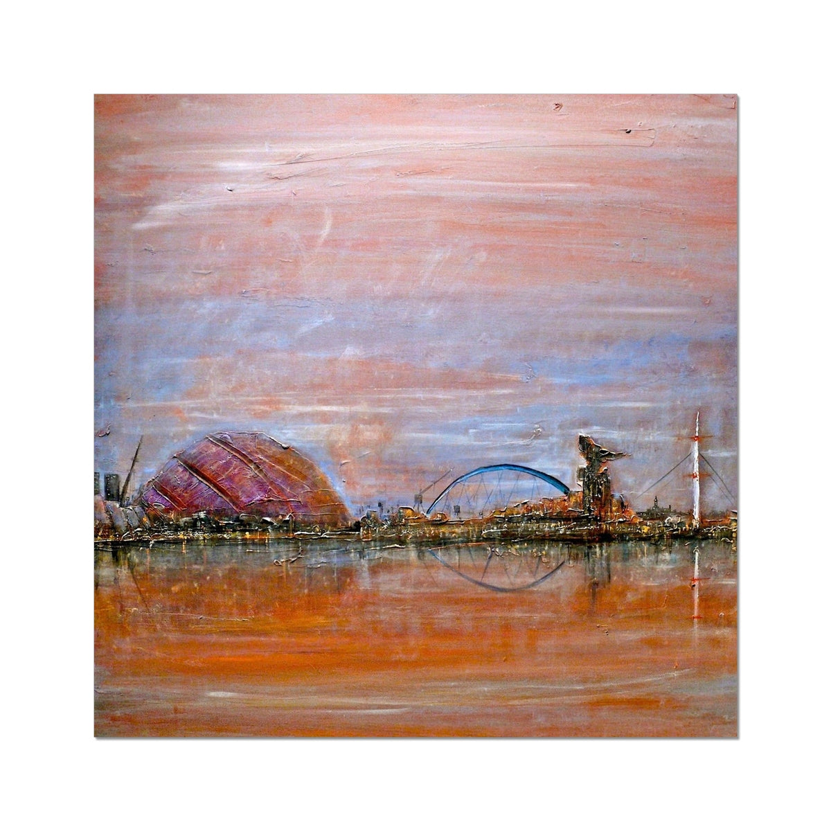 Scottish Paintings - ' Glasgow Harbour ' Fine Art Print.