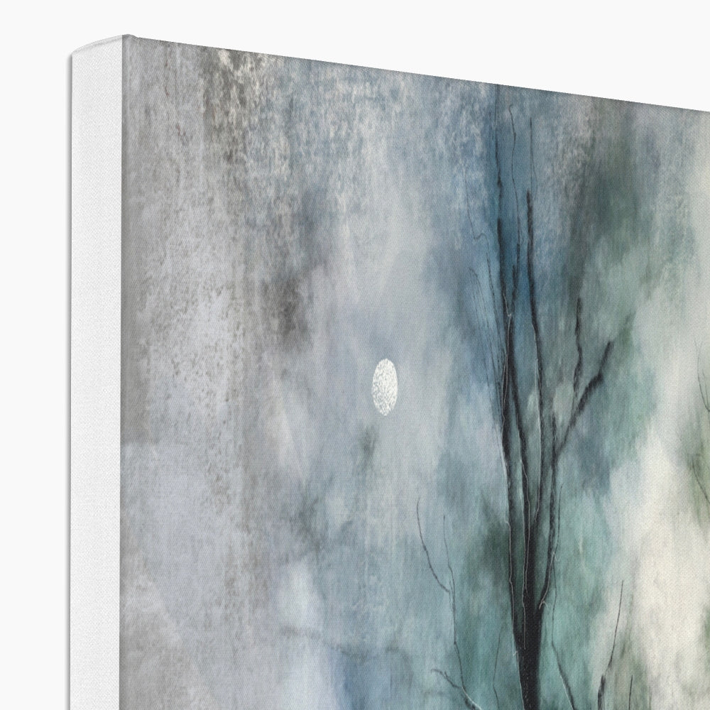 Scottish Paintings - ' Glasgow Necropolis Moonlight ' Canvas
