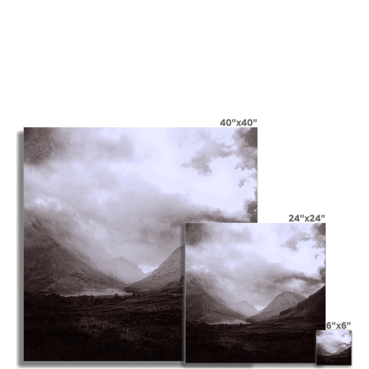 Scottish Paintings - ' Glencoe Mist ' Fine Art Print