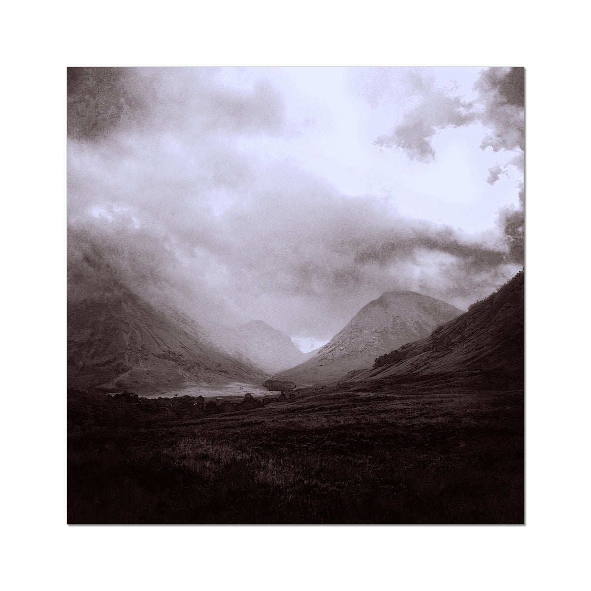 Scottish Paintings - ' Glencoe Mist ' Fine Art Print