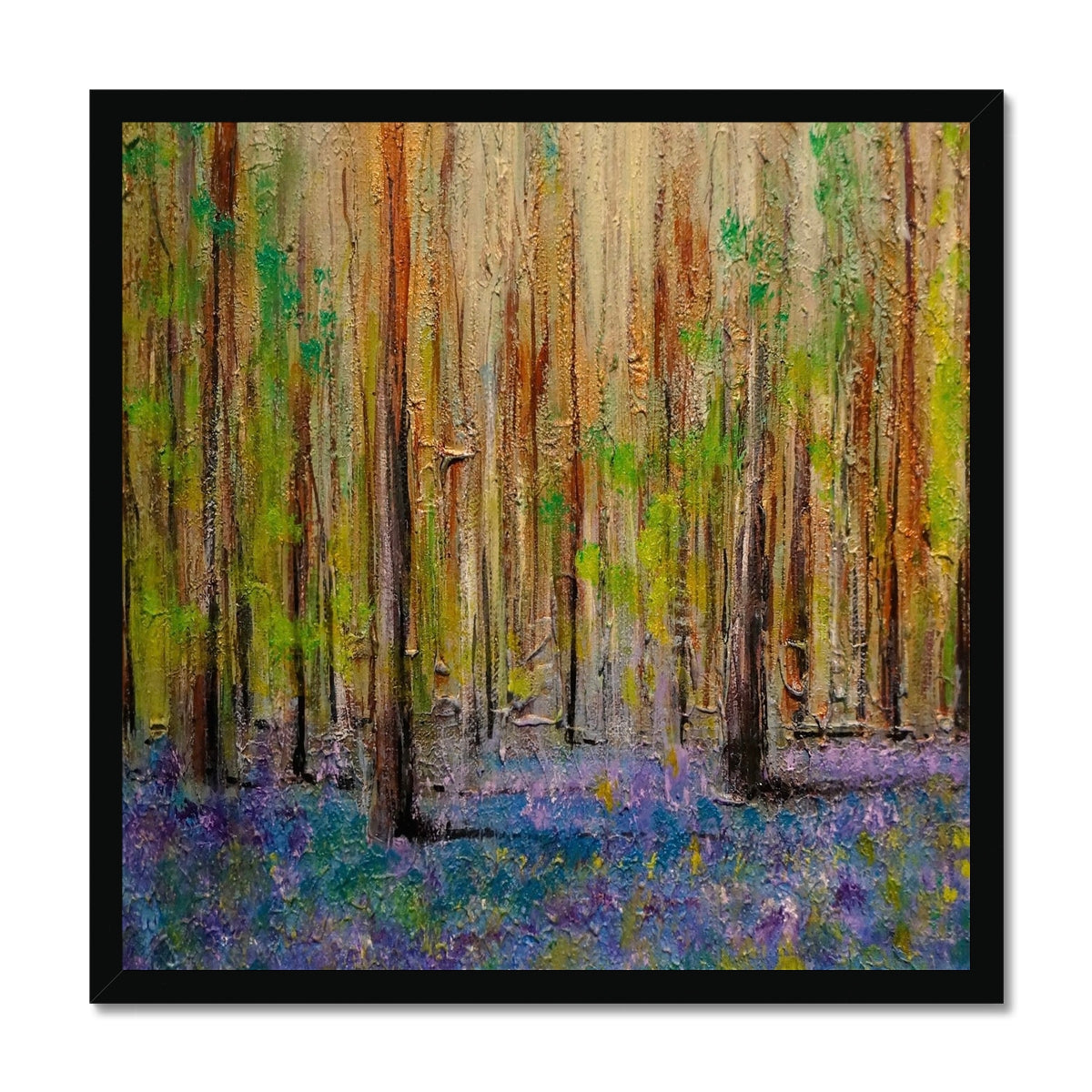 Scottish Paintings - ' Highland Bluebells ' Framed Print