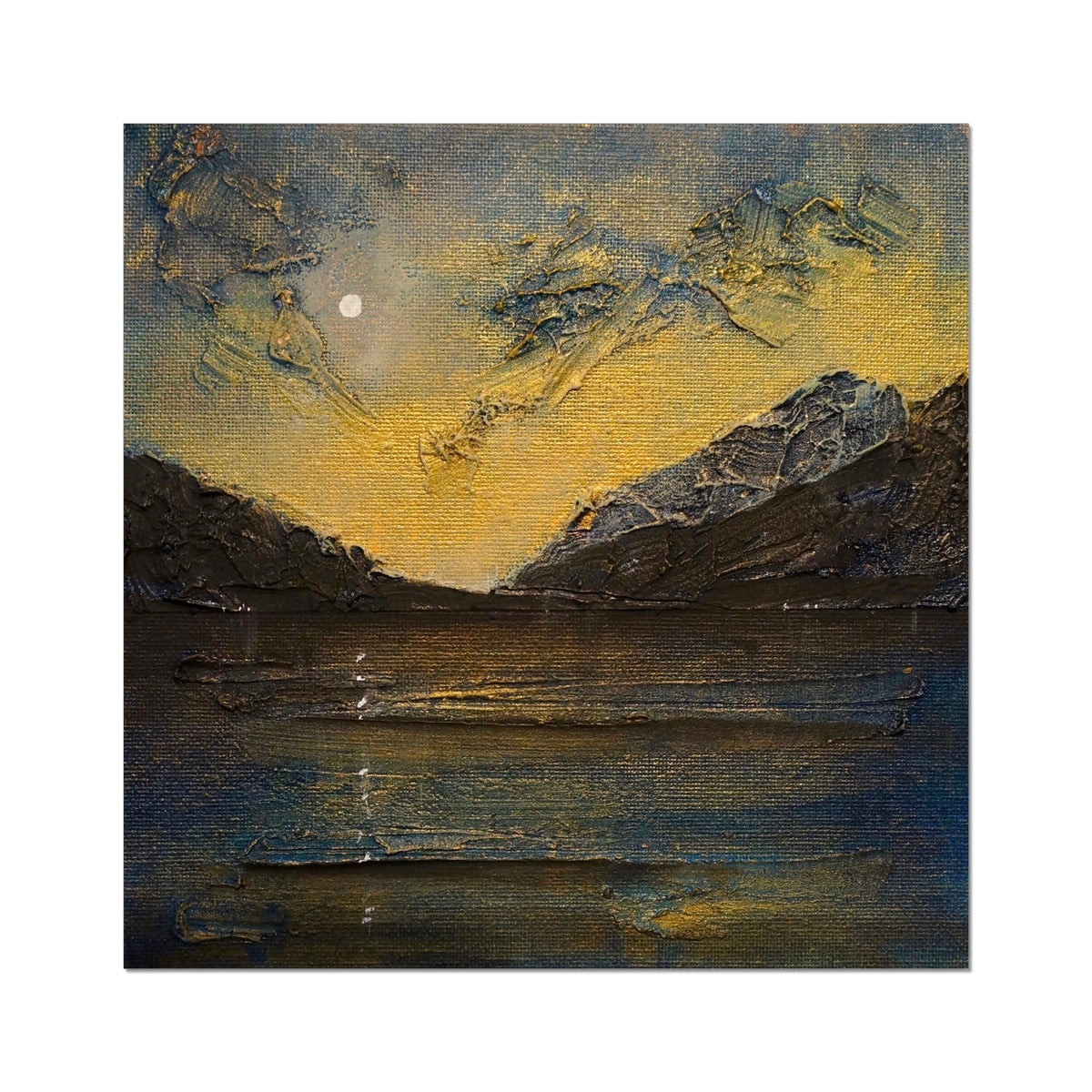 Scottish Paintings - ' Loch Lomond Moonlight ' Fine Art Print