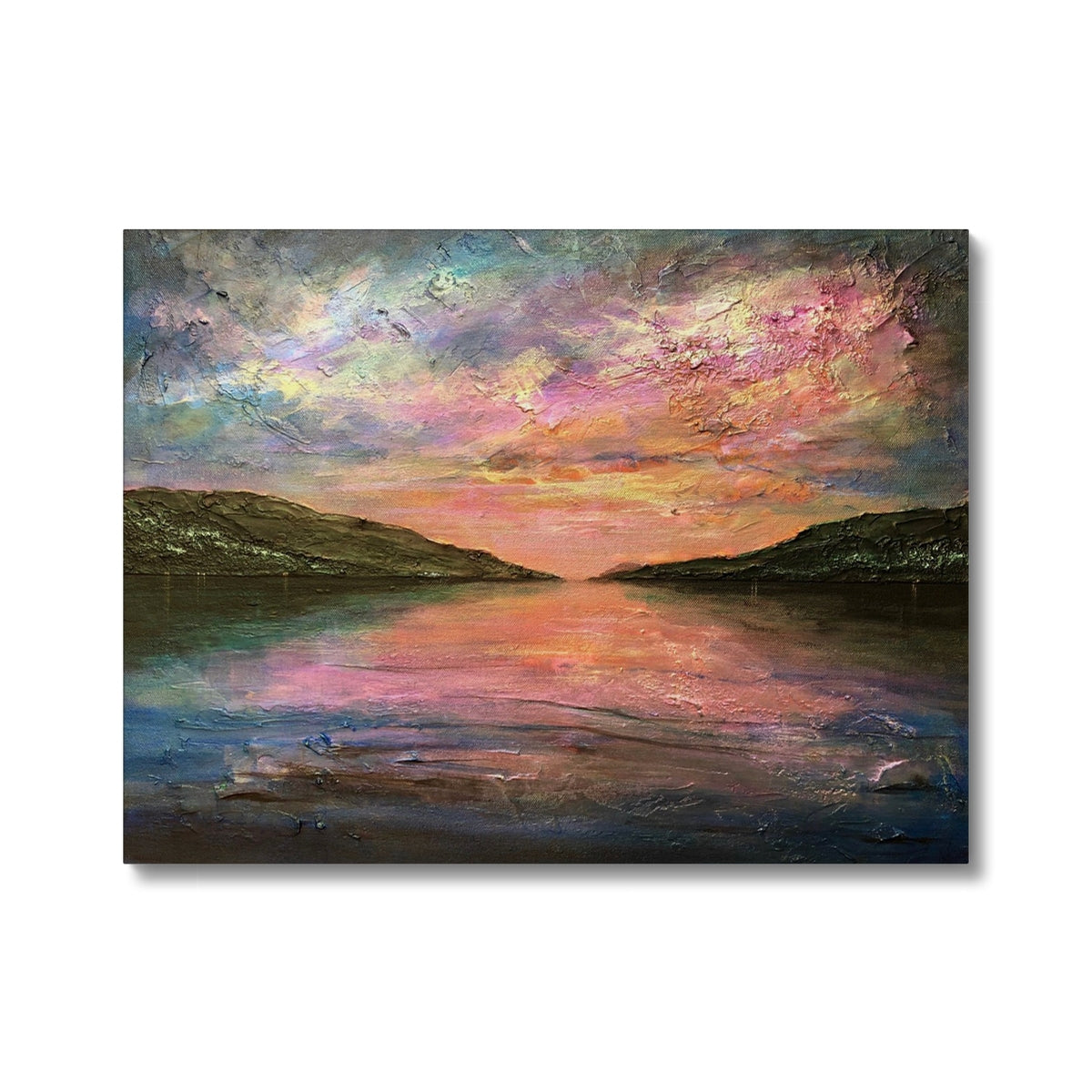 Scottish Paintings - ' Loch Ness Dawn ' Canvas