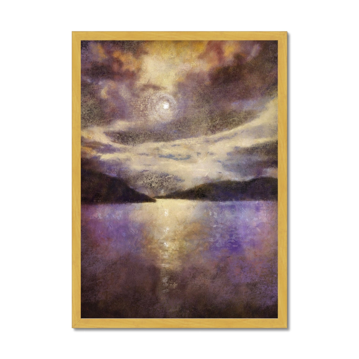Scottish Paintings - ' Moonlight Meets Lewis & Harris ' Antique Framed Print