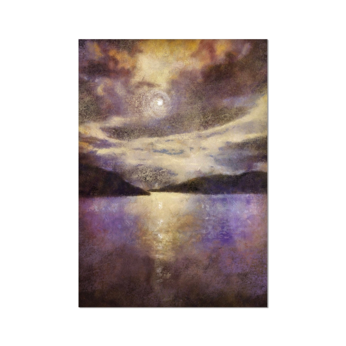 Scottish Paintings - ' Moonlight Meets Lewis & Harris ' Fine Art Print