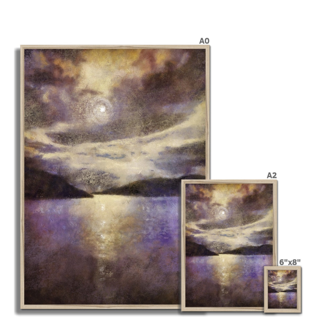 Scottish Paintings - ' Moonlight Meets Lewis & Harris ' Framed Print