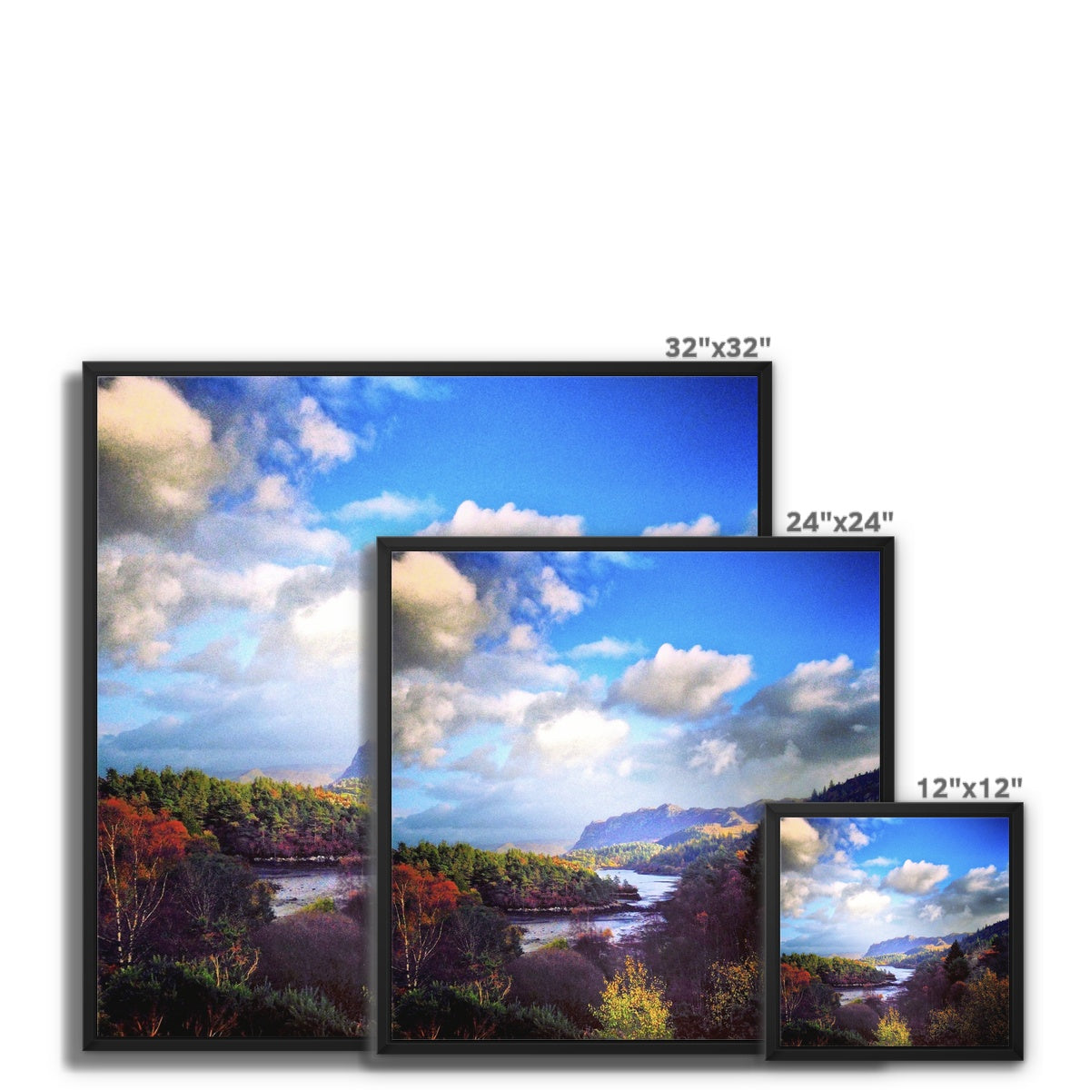 Scottish Paintings - ' Plockton ' Framed Canvas