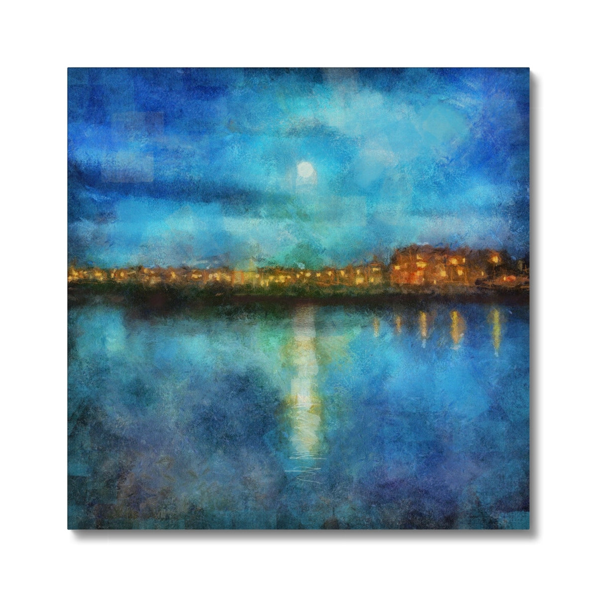Scottish Paintings - ' Portobello Moonlight ' Canvas