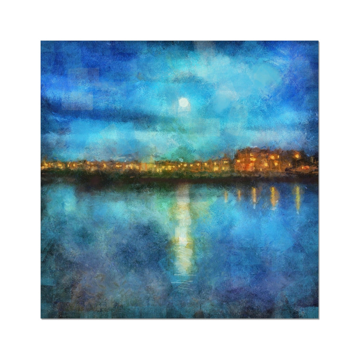 Scottish Paintings - ' Portobello Moonlight ' Fine Art Print