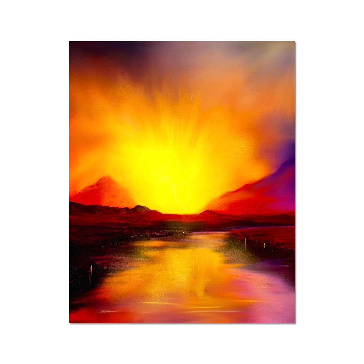 Scottish Paintings - ' Skye Sunset ' Artist Proof Collector Print