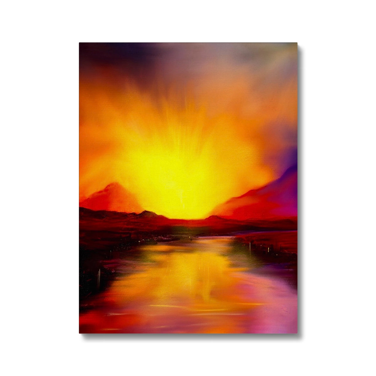Scottish Paintings - ' Skye Sunset ' Canvas