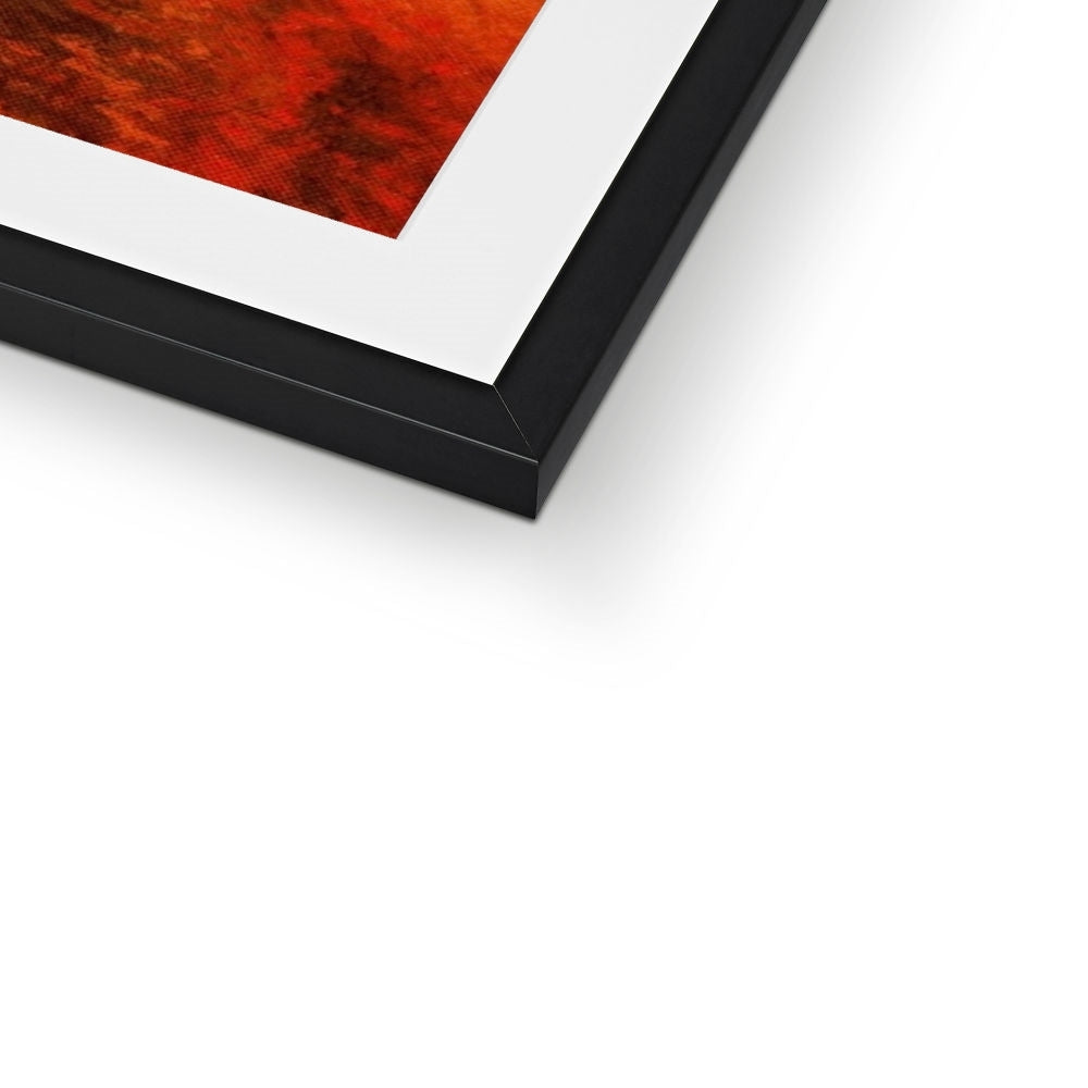 Scottish Paintings - ' The Moonlit Stag ' Framed & Mounted Print.