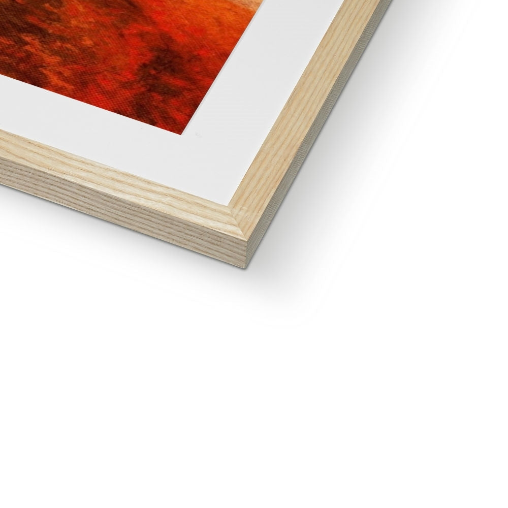 Scottish Paintings - ' The Moonlit Stag ' Framed & Mounted Print.