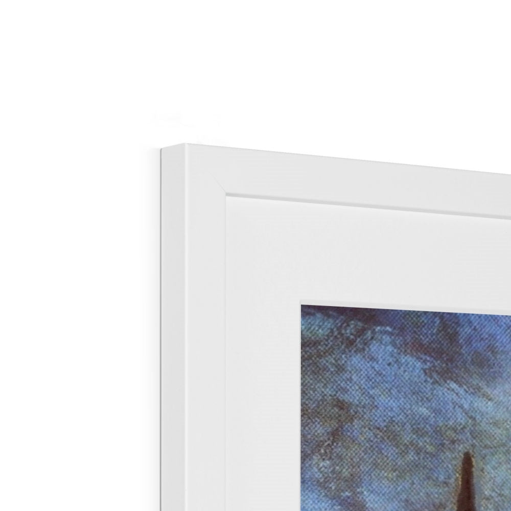 Scottish Paintings - ' The Moonlit Stag ' Framed & Mounted Print.