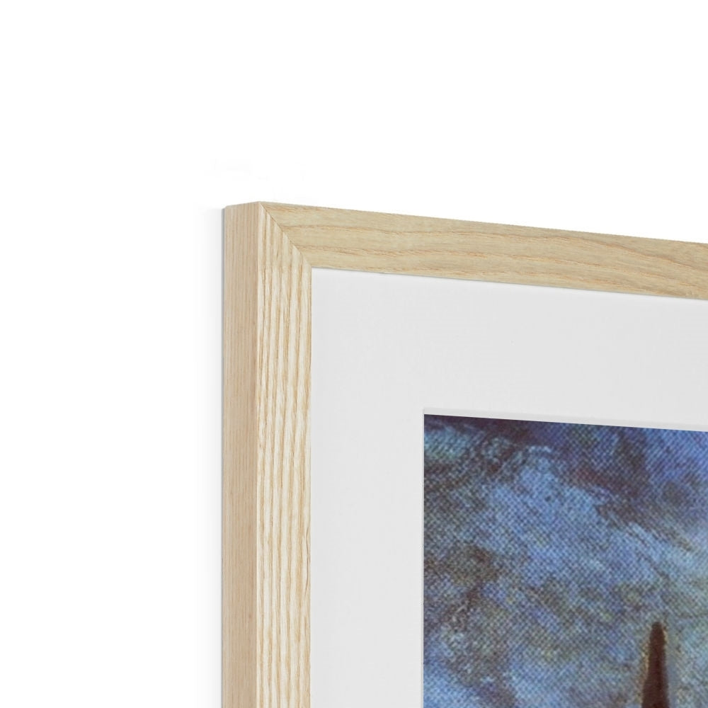 Scottish Paintings - ' The Moonlit Stag ' Framed & Mounted Print.