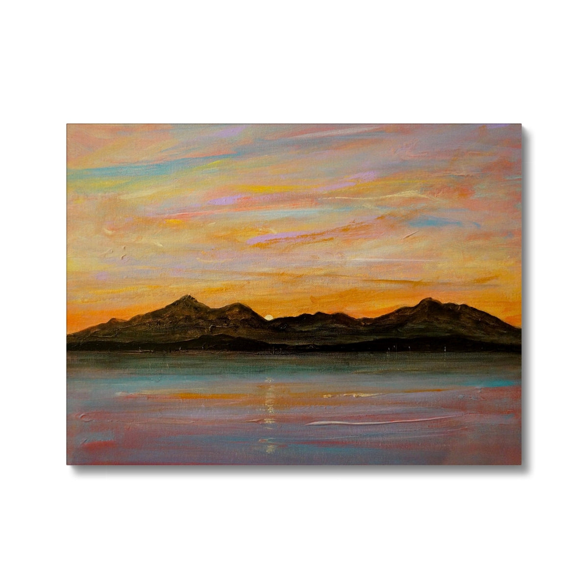 Scottish Paintings - ' The Sleeping Warrior Arran ' Canvas