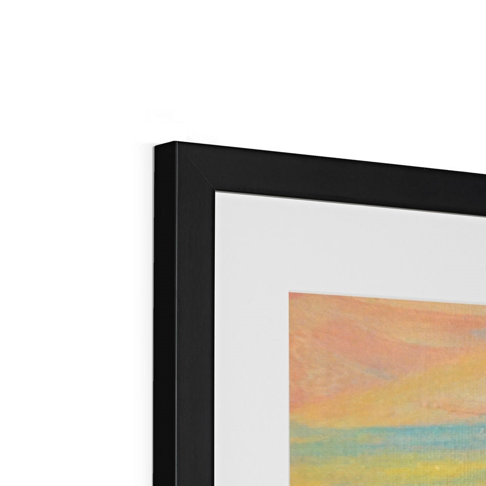 Scottish Paintings - ' The Sleeping Warrior Arran ' Framed & Mounted Print.