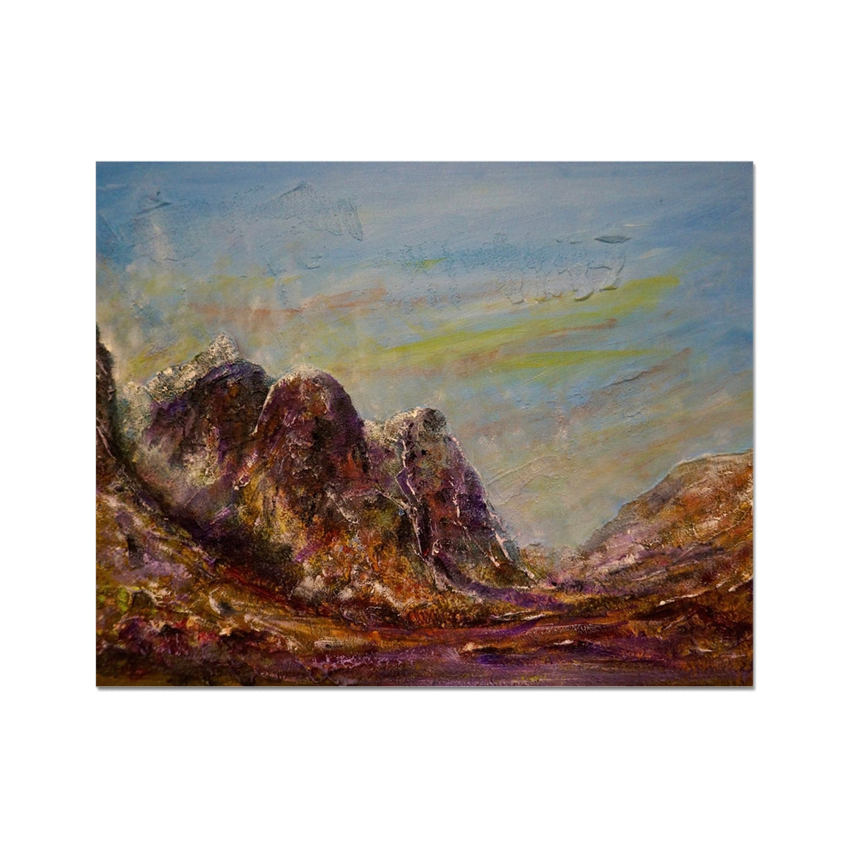 Scottish Paintings - ' Three Sisters Of Glencoe ' Artist Proof Collector Print