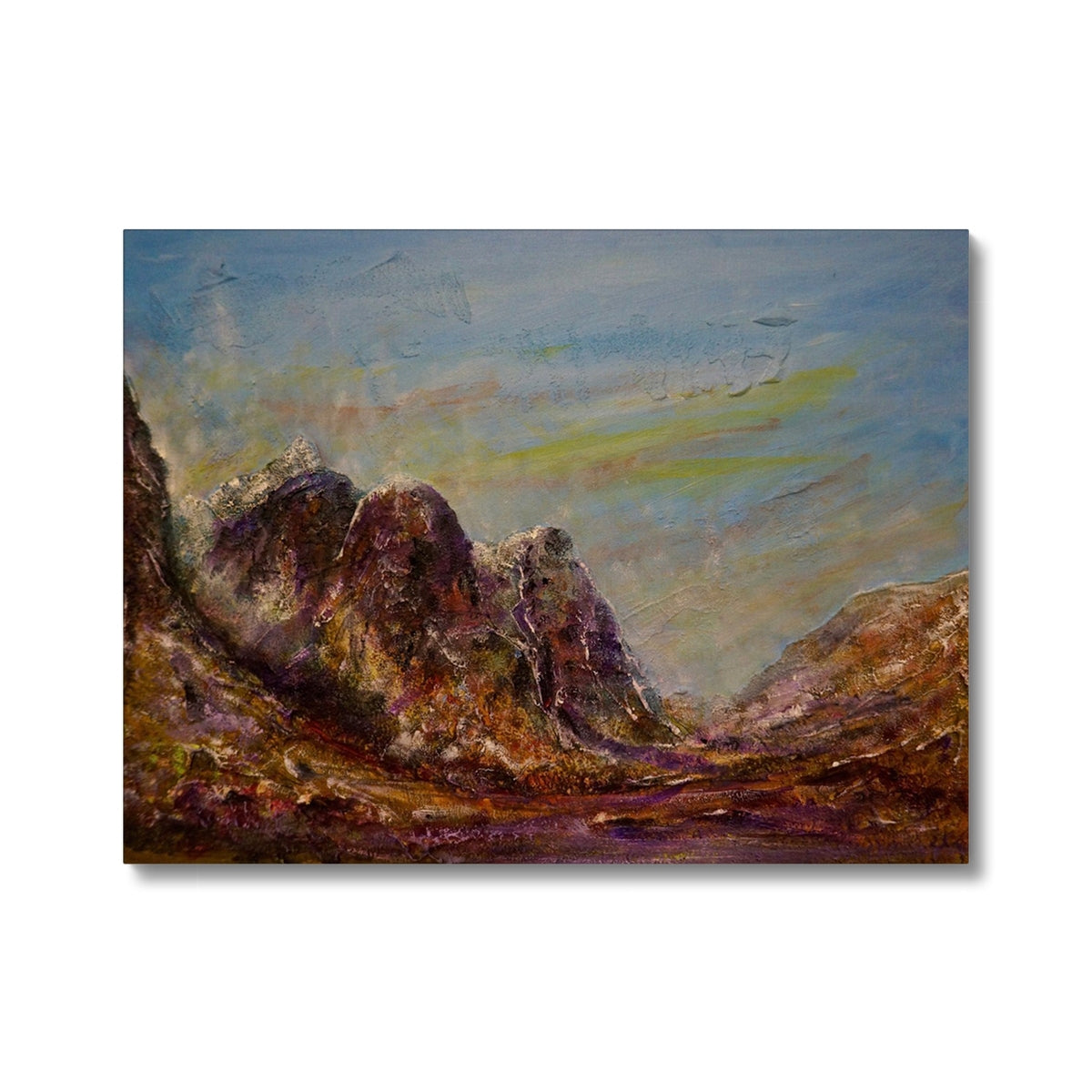 Scottish Paintings - ' Three Sisters Of Glencoe ' Canvas
