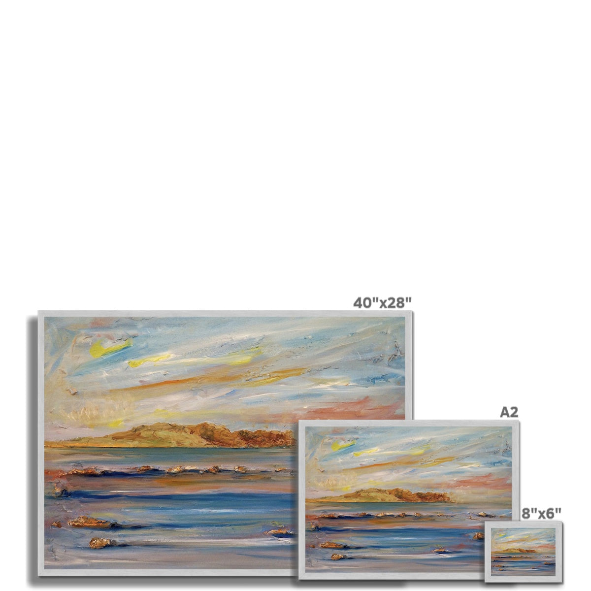 Scottish Paintings - ' Tiree Dawn ' Antique Framed Print