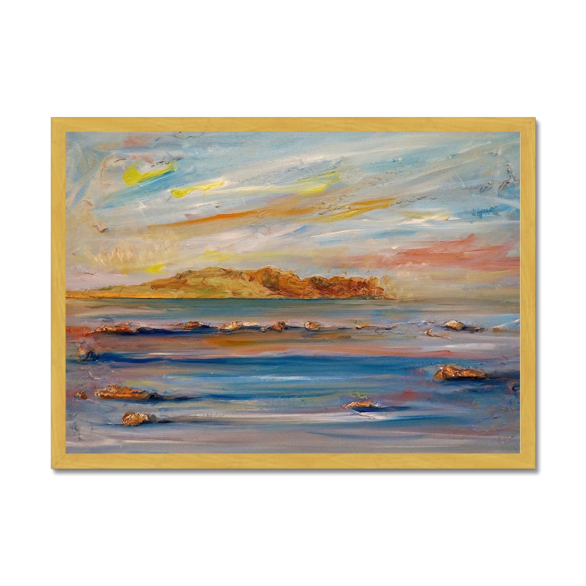 Scottish Paintings - ' Tiree Dawn ' Antique Framed Print