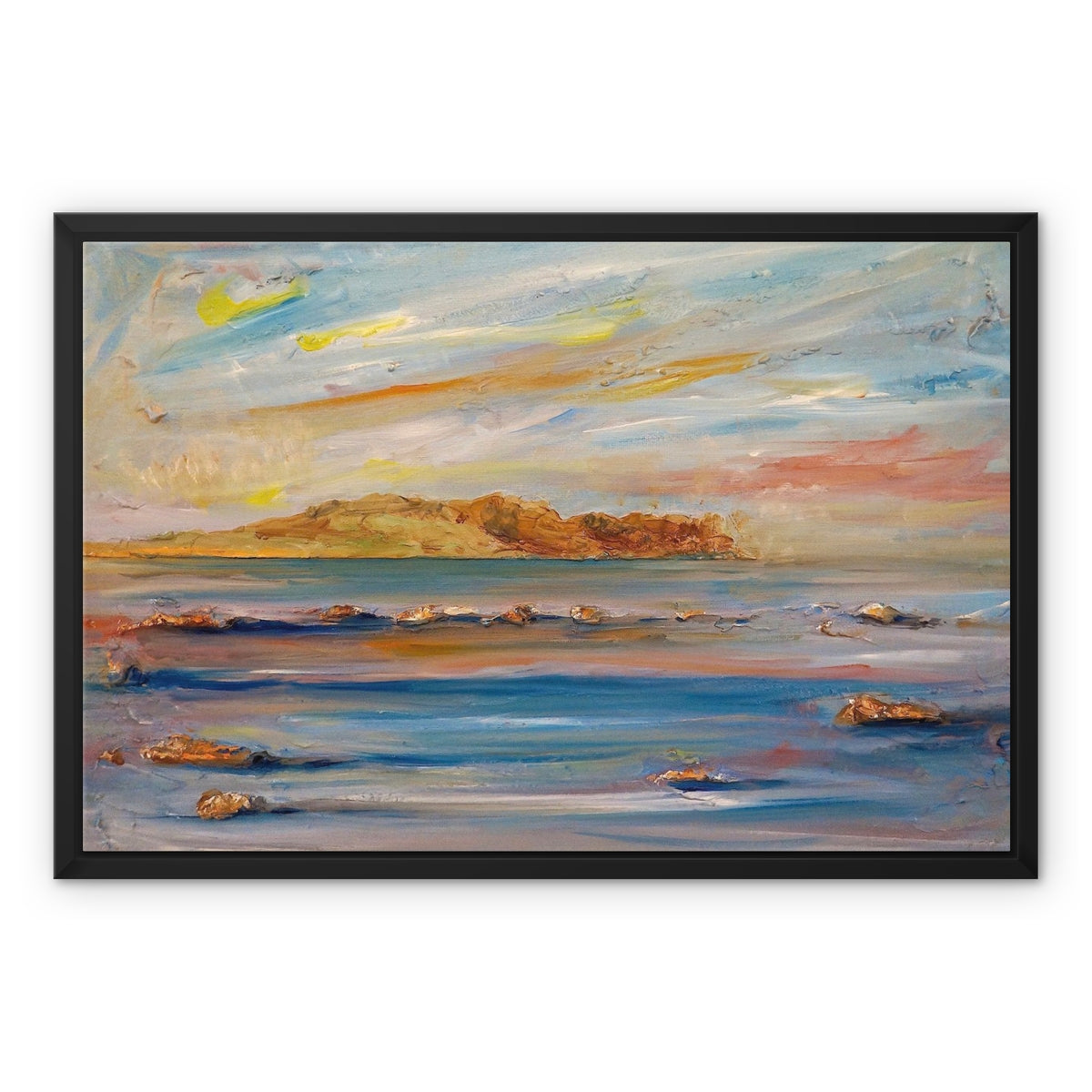 Scottish Paintings - ' Tiree Dawn ' Framed Canvas