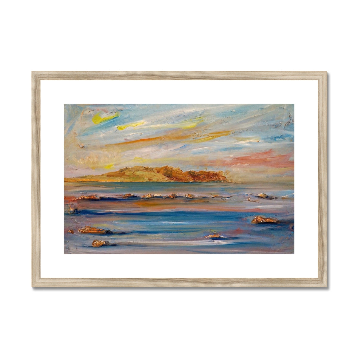 Scottish Paintings - ' Tiree Dawn ' Framed & Mounted Print