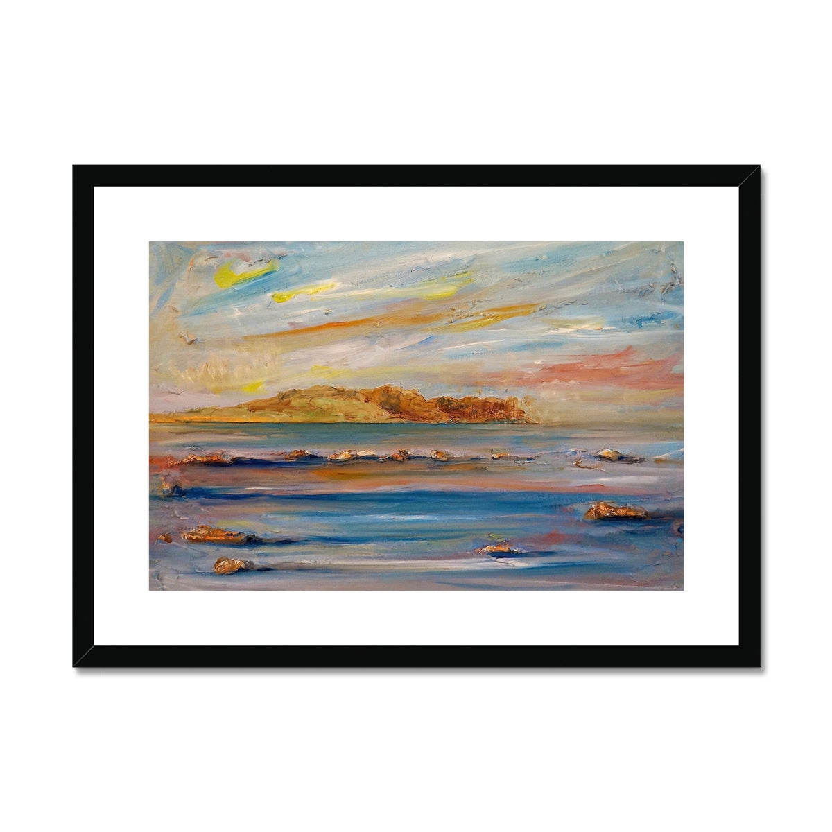 Scottish Paintings - ' Tiree Dawn ' Framed & Mounted Print