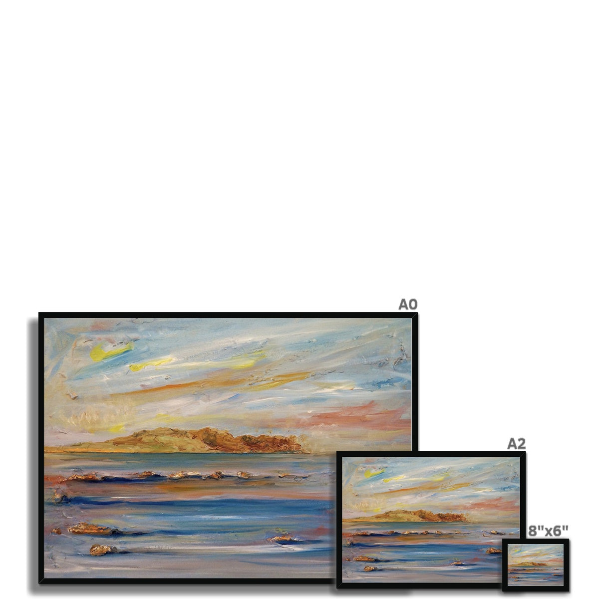 Scottish Paintings - ' Tiree Dawn ' Framed Print